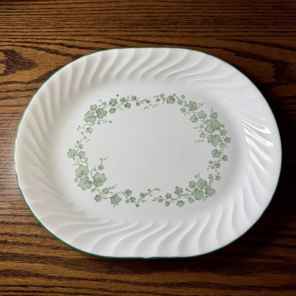 Vintage Corelle Callaway Ivy Oval Swirl Serving Platter